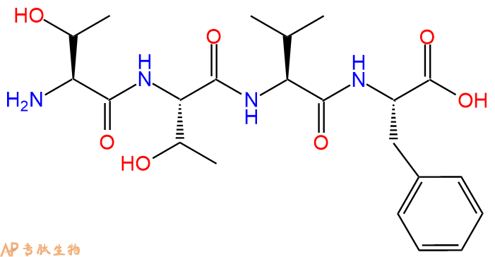 专肽生物产品H2N-Thr-Thr-Val-Phe-OH