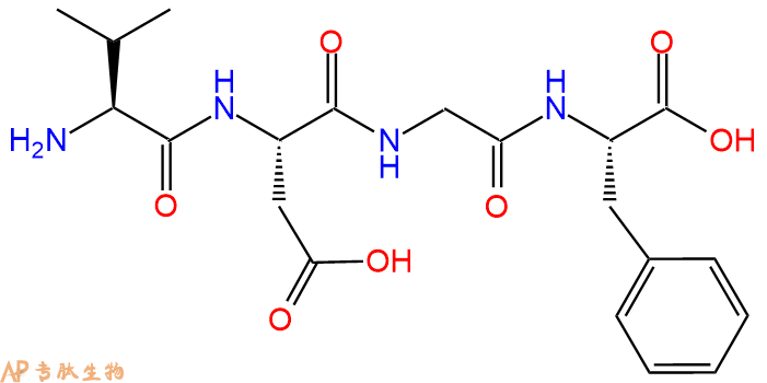 专肽生物产品H2N-Val-Asp-Gly-Phe-OH