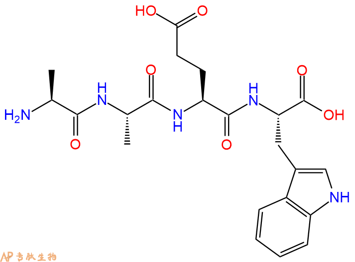 专肽生物产品H2N-Ala-Ala-Glu-Trp-OH