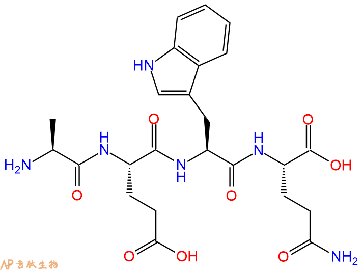 专肽生物产品H2N-Ala-Glu-Trp-Gln-OH