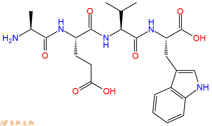 专肽生物产品H2N-Ala-Glu-Val-Trp-OH