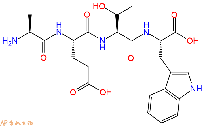 专肽生物产品H2N-Ala-Glu-Thr-Trp-OH