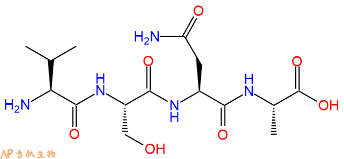 专肽生物产品H2N-Val-Ser-Asn-Ala-OH