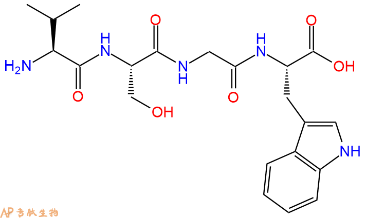 专肽生物产品H2N-Val-Ser-Gly-Trp-OH