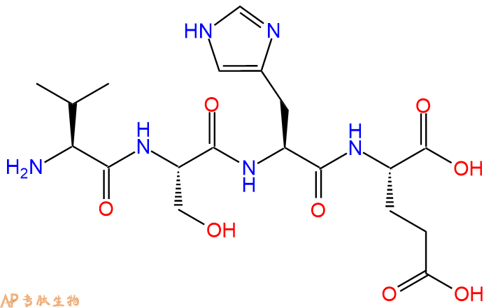 专肽生物产品H2N-Val-Ser-His-Glu-OH