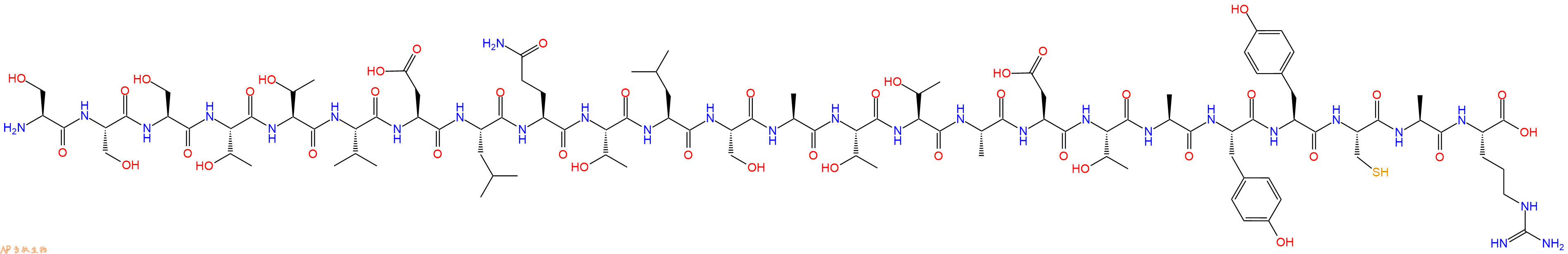 专肽生物产品H2N-Ser-Ser-Ser-Thr-Thr-Val-Asp-Leu-Gln-Thr-Leu-Ser-Ala-Thr-Thr-Ala-Asp-Thr-Ala-Tyr-Tyr-Cys-Ala-Arg-OH