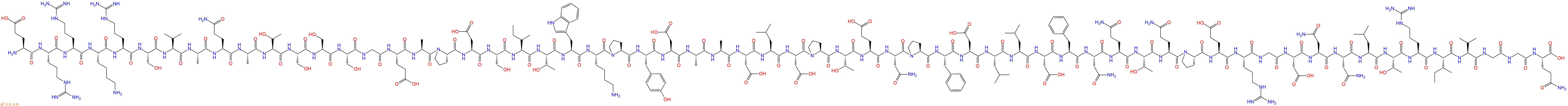 专肽生物产品H2N-Glu-Arg-Arg-Lys-Arg-Ser-Val-Ala-Gln-Ala-Thr-Ser-Ser-Ser-Gly-Glu-Ala-Pro-Asp-Ser-Ile-Thr-Trp-Lys-Pro-Tyr-Asp-Ala-Ala-Asp-Leu-Asp-Pro-Thr-Glu-Asn-Pro-Phe-Asp-Leu-Leu-Asp-Phe-Asn-Gln-Thr-Gln-Pro-Glu-Arg-Gly-Asp-Asn-Asn-Leu-Thr-Arg-Ile-Val-Gly-Gly-Gln-OH