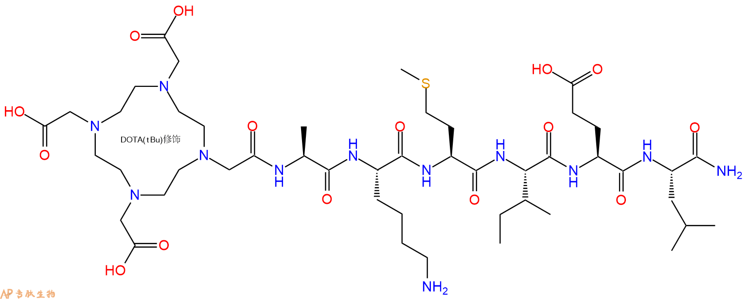 专肽生物产品DOTA-Ala-Lys-Met-Ile-Glu-Leu-NH2