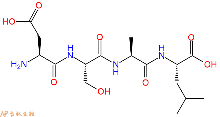 专肽生物产品H2N-Asp-Ser-Ala-Leu-OH