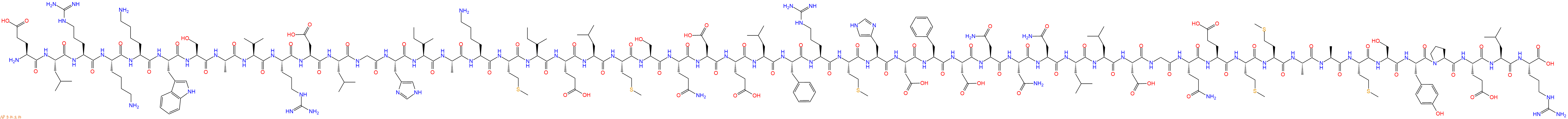专肽生物产品H2N-Glu-Leu-Arg-Lys-Lys-Trp-Ser-Ala-Val-Arg-Asp-Leu-Gly-His-Ile-Ala-Lys-Met-Ile-Glu-Leu-Met-Ser-Gln-Asp-Glu-Leu-Phe-Arg-Met-His-Asp-Phe-Asp-Asn-Asn-Asn-Leu-Leu-Asp-Gly-Gln-Glu-Met-Met-Ala-Ala-Met-Ser-Tyr-Pro-Glu-Leu-Arg-OH