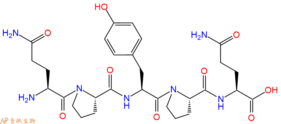 专肽生物产品H2N-Gln-Pro-Tyr-Pro-Gln-OH