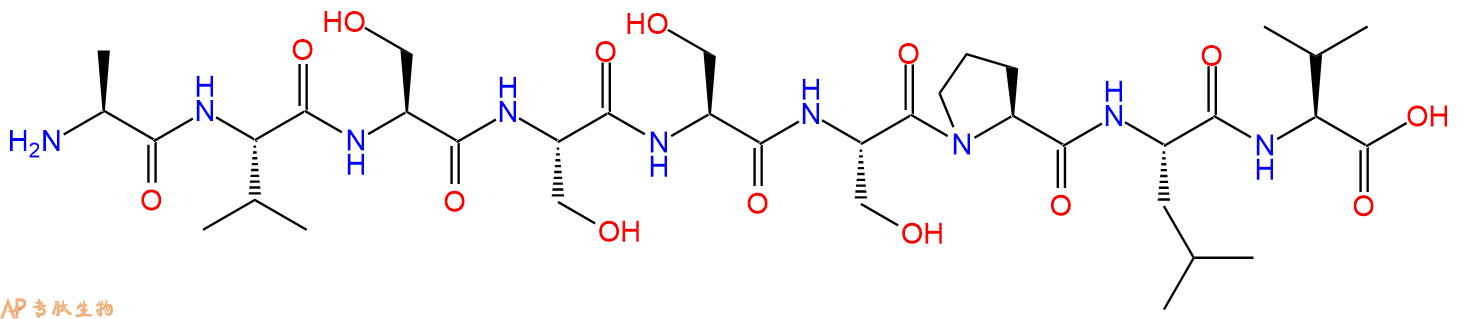 专肽生物产品H2N-Ala-Val-Ser-Ser-Ser-Ser-Pro-Leu-Val-OH