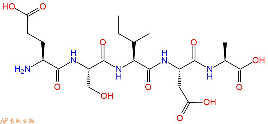 专肽生物产品H2N-Glu-Ser-Ile-Asp-Ala-OH