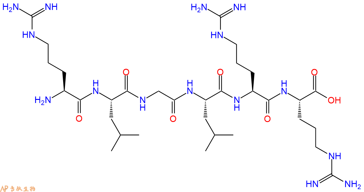 专肽生物产品H2N-Arg-Leu-Gly-Leu-Arg-Arg-OH