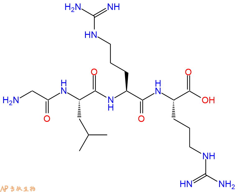 专肽生物产品H2N-Gly-Leu-Arg-Arg-OH