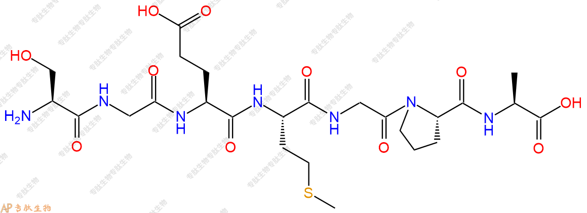 专肽生物产品H2N-Ser-Gly-Glu-Met-Gly-Pro-Ala-OH