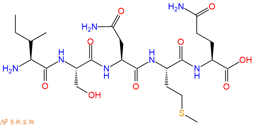 专肽生物产品H2N-Ile-Ser-Asn-Met-Gln-OH