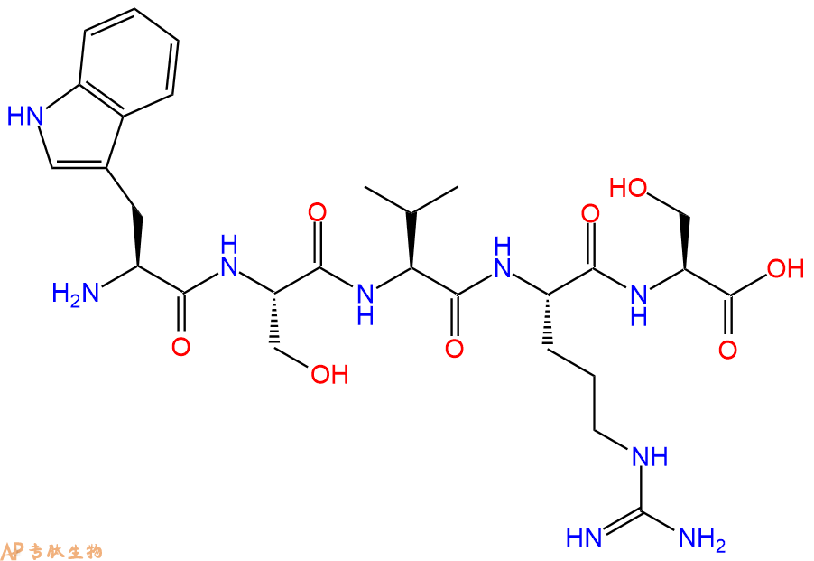 专肽生物产品H2N-Trp-Ser-Val-Arg-Ser-OH