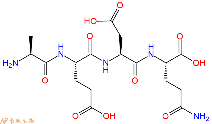 专肽生物产品H2N-Ala-Glu-Asp-Gln-OH