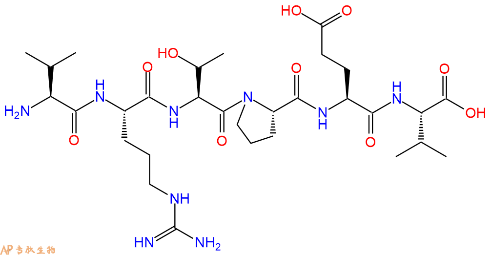 专肽生物产品H2N-Val-Arg-Thr-Pro-Glu-Val-OH
