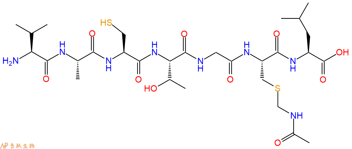专肽生物产品H2N-Val-Ala-Cys-Thr-Gly-Cys(Acm)-Leu-OH