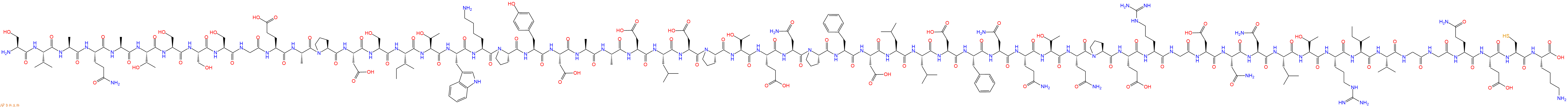 专肽生物产品H2N-Ser-Val-Ala-Gln-Ala-Thr-Ser-Ser-Ser-Gly-Glu-Ala-Pro-Asp-Ser-Ile-Thr-Trp-Lys-Pro-Tyr-Asp-Ala-Ala-Asp-Leu-Asp-Pro-Thr-Glu-Asn-Pro-Phe-Asp-Leu-Leu-Asp-Phe-Asn-Gln-Thr-Gln-Pro-Glu-Arg-Gly-Asp-Asn-Asn-Leu-Thr-Arg-Ile-Val-Gly-Gly-Gln-Glu-Cys-Lys-OH