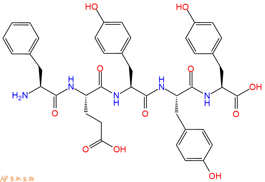 专肽生物产品H2N-Phe-Glu-Tyr-Tyr-Tyr-OH