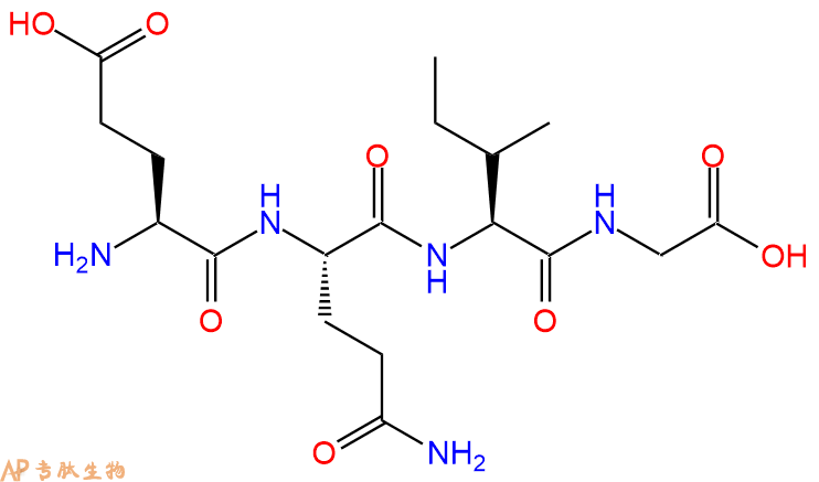 专肽生物产品H2N-Glu-Gln-Ile-Gly-OH