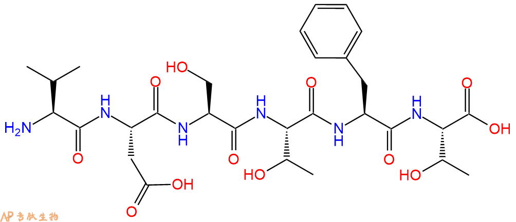 专肽生物产品H2N-Val-Asp-Ser-Thr-Phe-Thr-OH