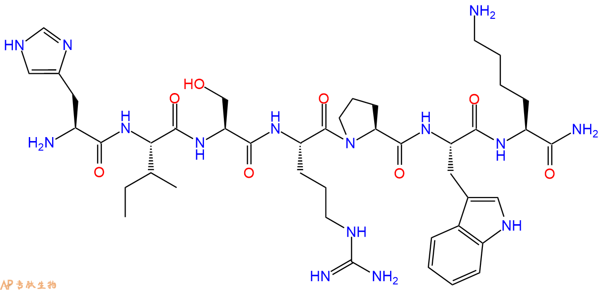专肽生物产品H2N-His-Ile-Ser-Arg-Pro-Trp-Lys-NH2
