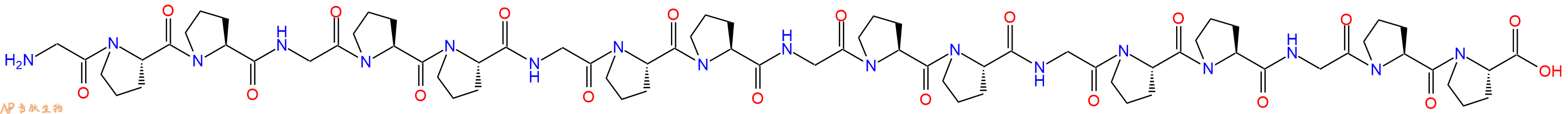 专肽生物产品H2N-Gly-Pro-Pro-Gly-Pro-Pro-Gly-Pro-Pro-Gly-Pro-Pro-Gly-Pro-Pro-Gly-Pro-Pro-OH
