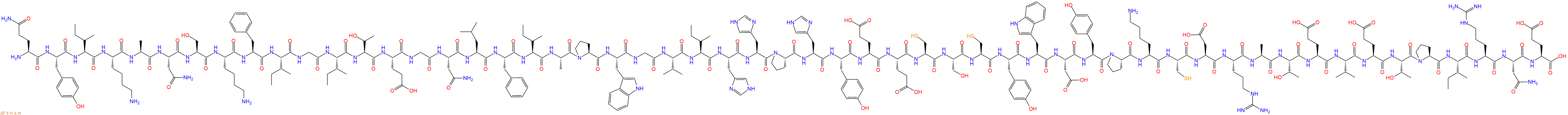 专肽生物产品H2N-Gln-Tyr-Ile-Lys-Ala-Asn-Ser-Lys-Phe-Ile-Gly-Ile-Thr-Glu-Gly-Asn-Leu-Phe-Ile-Ala-Pro-Trp-Gly-Val-Ile-His-His-Pro-His-Tyr-Glu-Glu-Cys-Ser-Cys-Tyr-Trp-Asp-Tyr-Pro-Lys-Cys-Asp-Arg-Ala-Thr-Glu-Val-Glu-Thr-Pro-Ile-Arg-Asn-Glu-OH