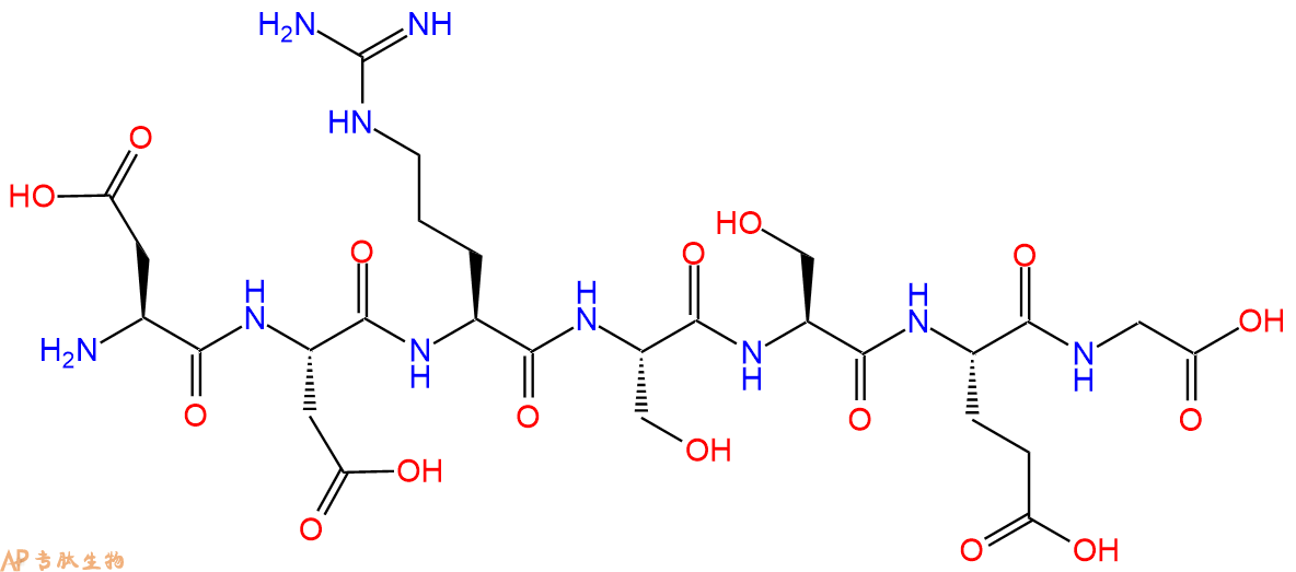 专肽生物产品H2N-Asp-Asp-Arg-Ser-Ser-Glu-Gly-OH