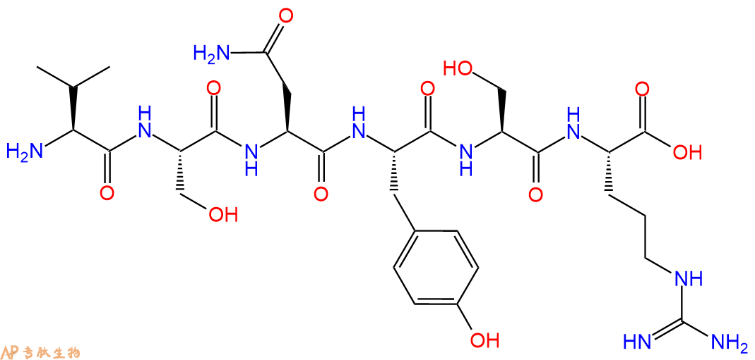 专肽生物产品H2N-Val-Ser-Asn-Tyr-Ser-Arg-OH