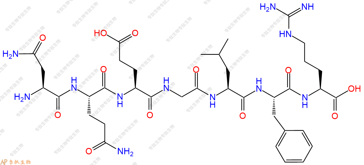 专肽生物产品H2N-Asn-Gln-Glu-Gly-Leu-Phe-Arg-OH