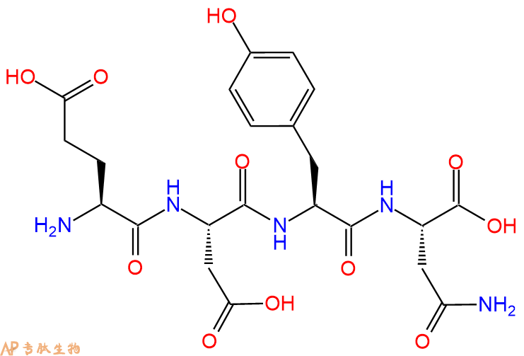 专肽生物产品H2N-Glu-Asp-Tyr-Asn-OH