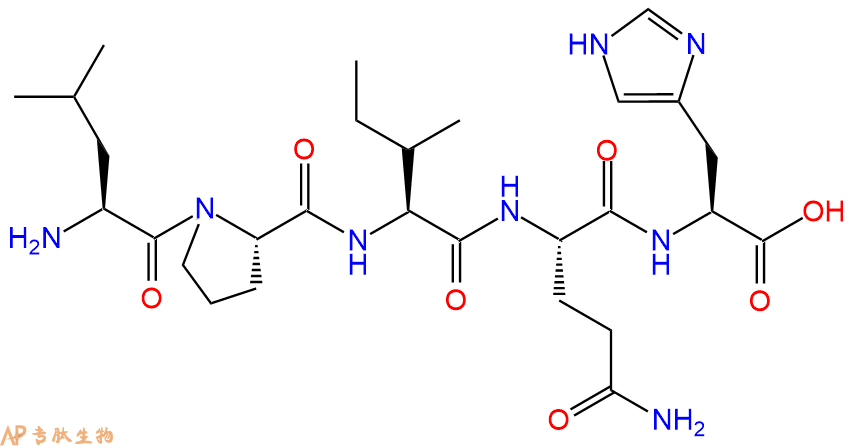 专肽生物产品H2N-Leu-Pro-Ile-Gln-His-OH