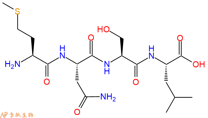 专肽生物产品H2N-Met-Asn-Ser-Leu-OH