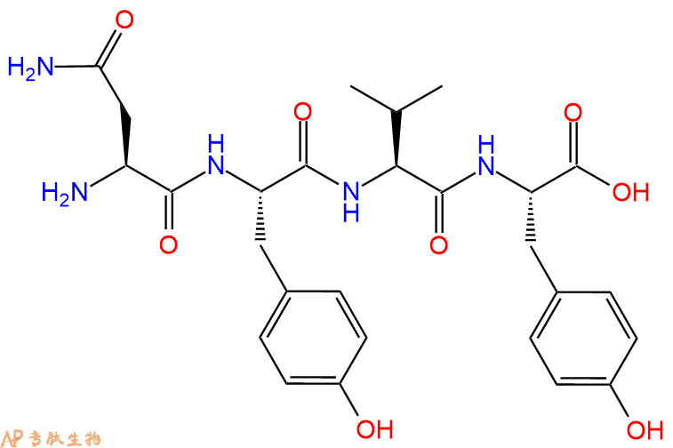 专肽生物产品H2N-Asn-Tyr-Val-Tyr-OH