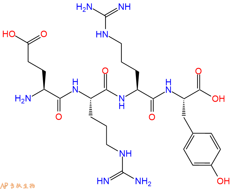 专肽生物产品H2N-Glu-Arg-Arg-Tyr-OH