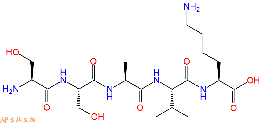 专肽生物产品H2N-Ser-Ser-Ala-Val-Lys-OH