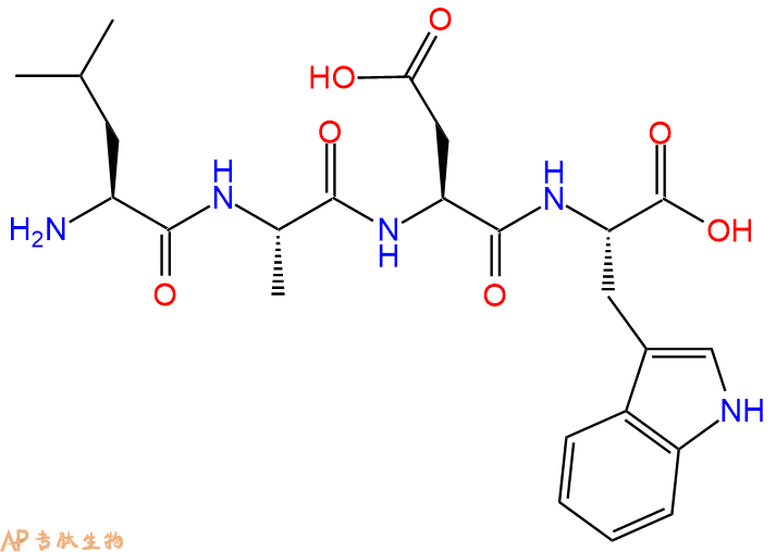 专肽生物产品H2N-Leu-Ala-Asp-Trp-OH