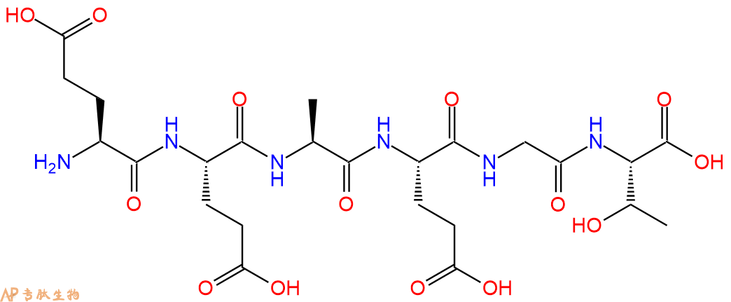 专肽生物产品H2N-Glu-Glu-Ala-Glu-Gly-Thr-OH