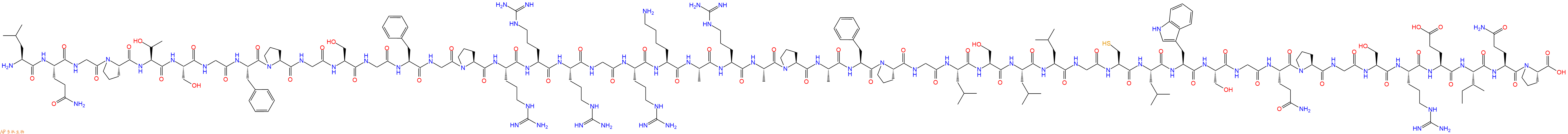 专肽生物产品H2N-Leu-Gln-Gly-Pro-Thr-Ser-Gly-Phe-Pro-Gly-Ser-Gly-Phe-Gly-Pro-Arg-Arg-Arg-Gly-Arg-Lys-Ala-Arg-Ala-Pro-Ala-Phe-Pro-Gly-Leu-Ser-Leu-Leu-Gly-Cys-Leu-Trp-Ser-Gly-Gln-Pro-Gly-Ser-Arg-Glu-Ile-Gln-Pro-OH