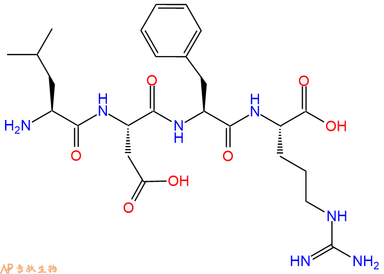 专肽生物产品H2N-Leu-Asp-Phe-Arg-OH