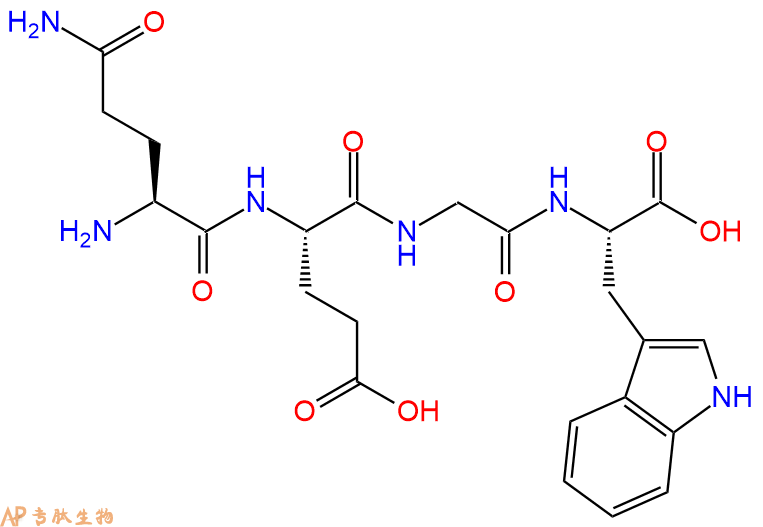 专肽生物产品H2N-Gln-Glu-Gly-Trp-OH