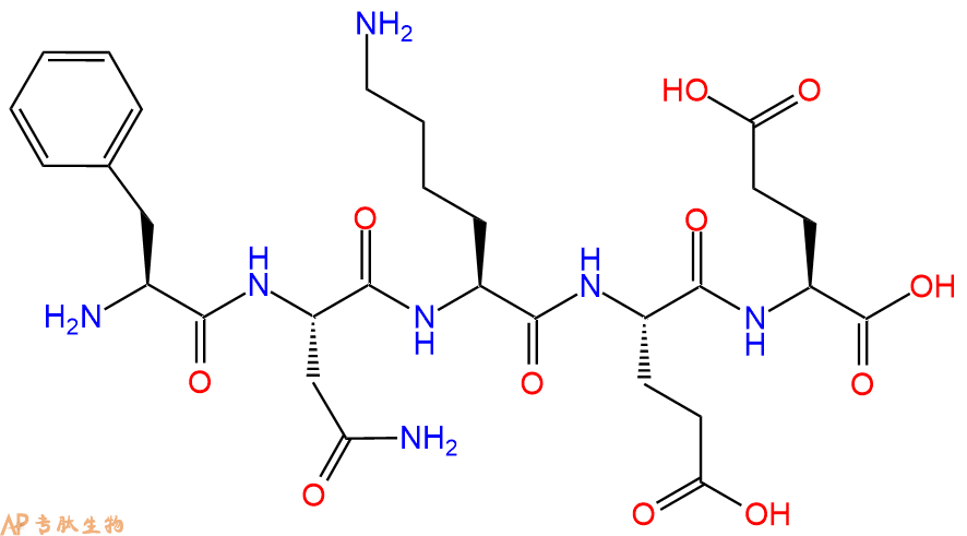 专肽生物产品H2N-Phe-Asn-Lys-Glu-Glu-OH