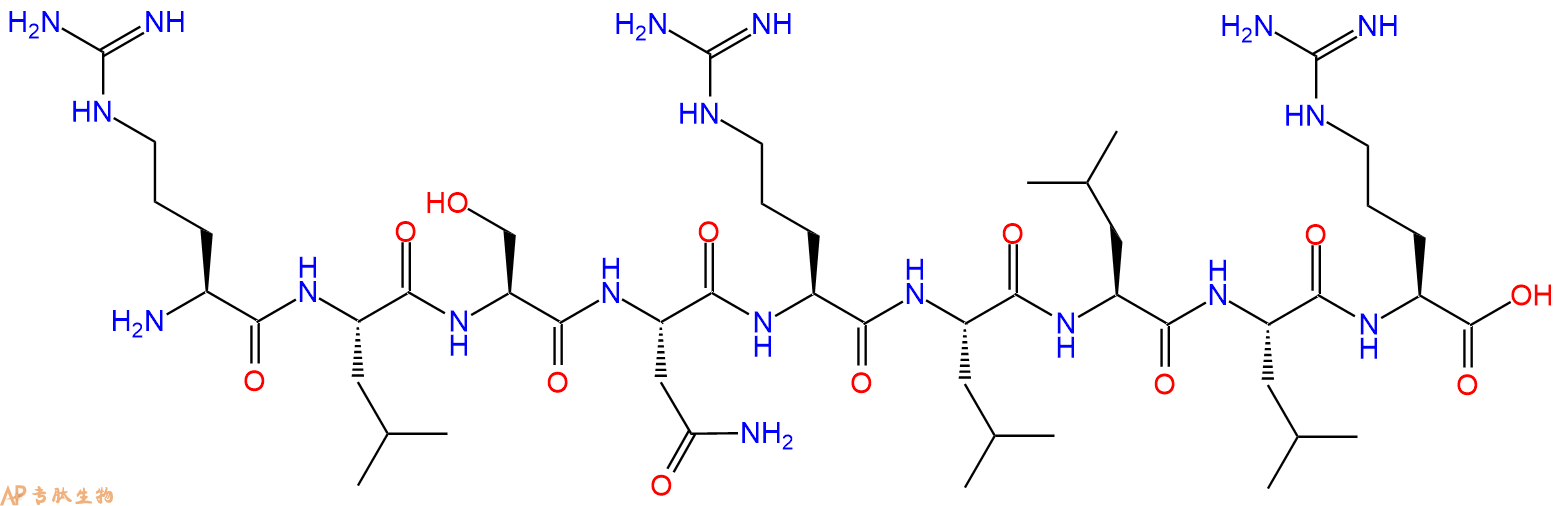 专肽生物产品H2N-Arg-Leu-Ser-Asn-Arg-Leu-Leu-Leu-Arg-OH