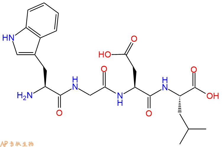 专肽生物产品H2N-Trp-Gly-Asp-Leu-OH
