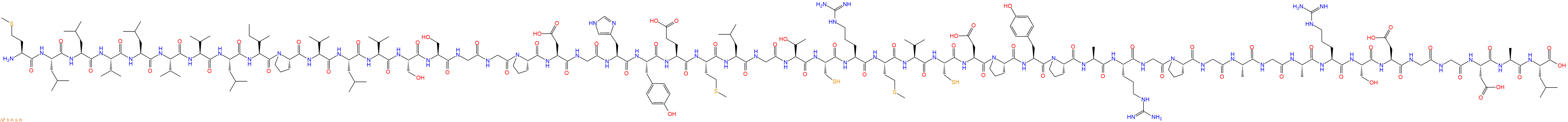 专肽生物产品H2N-Met-Leu-Leu-Val-Leu-Val-Val-Leu-Ile-Pro-Val-Leu-Val-Ser-Ser-Gly-Gly-Pro-Asp-Gly-His-Tyr-Glu-Met-Leu-Gly-Thr-Cys-Arg-Met-Val-Cys-Asp-Pro-Tyr-Pro-Ala-Arg-Gly-Pro-Gly-Ala-Gly-Ala-Arg-Ser-Asp-Gly-Gly-Asp-Ala-Leu-OH